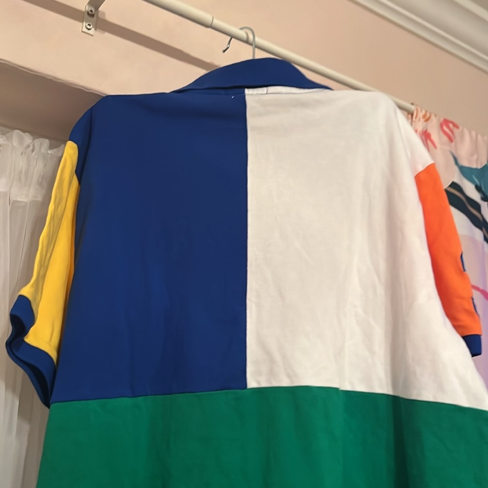 Polo Ralph Lauren Big Pony Color-Blocked Polo Shirt Men’s XL Custom Slim Fit - Picture 5 of 11